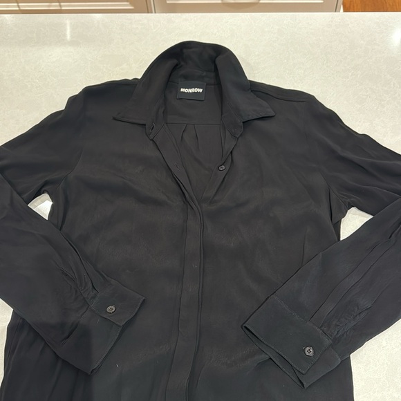 MONROW Crepe Long Sleeve Jumpsuit - Picture 7 of 7